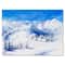 Designart - Winter Mountain Landscape With Wooden House - Traditional Canvas Wall Art Print